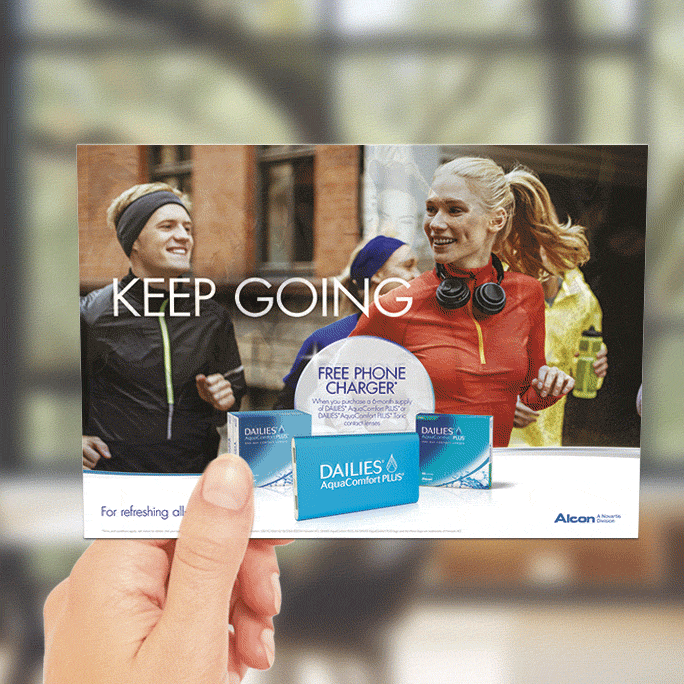 Lenticular Flip Postcard example